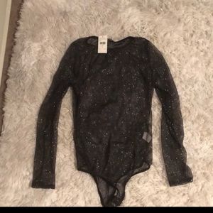 NWT glitter body suit